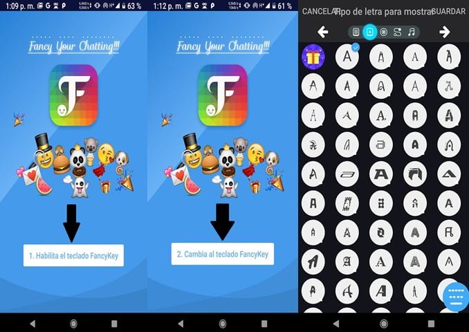 ¿Cómo Cambiar La Letra En Instagram? Pon Otra Tipografía 28 Pantallas para ingresar a FancyKey para Android y/o iOS