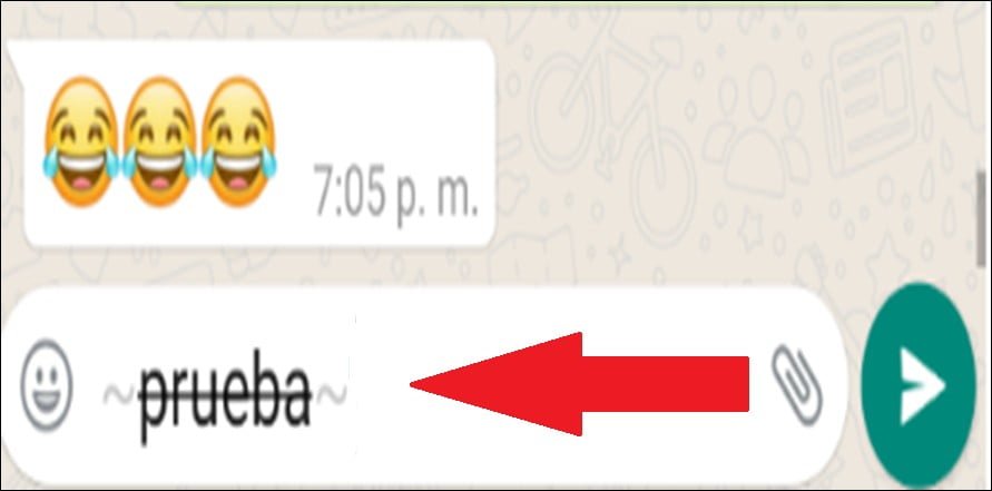 Poner negritas o formatos de texto en WhatsApp