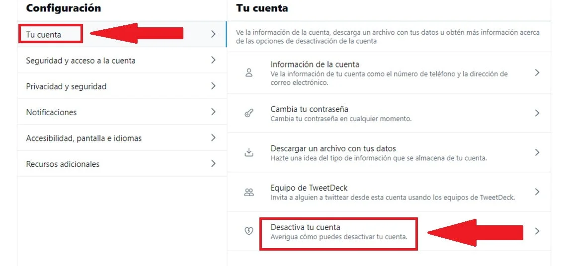 ¿Cuáles son los pasos para eliminar cuenta de Twitter? 8 Cuáles son los pasos para eliminar cuenta de Twitter