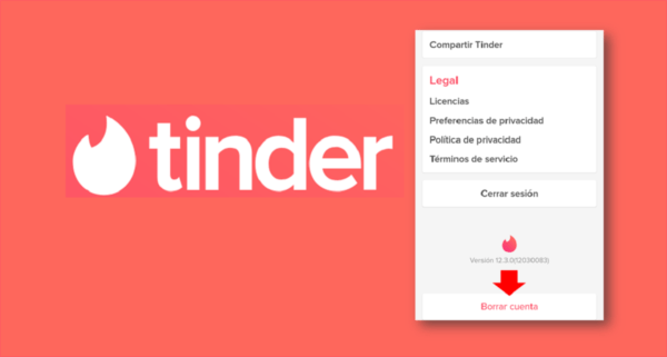 Eliminar tu cuenta de Tinder definitivamente