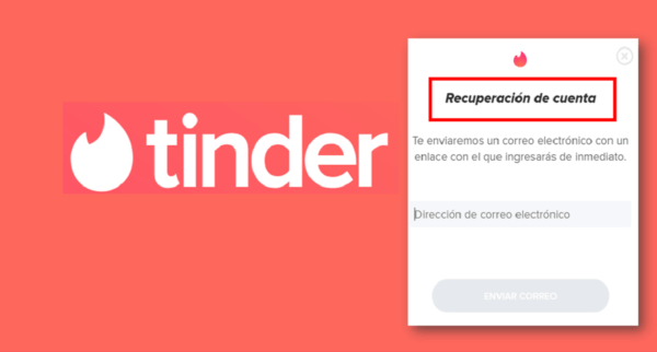 Recuperar cuenta de Tinder