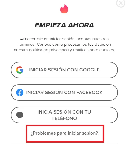Formas de recuperar cuenta de Tinder 16 Recuperar cuenta de Tinder