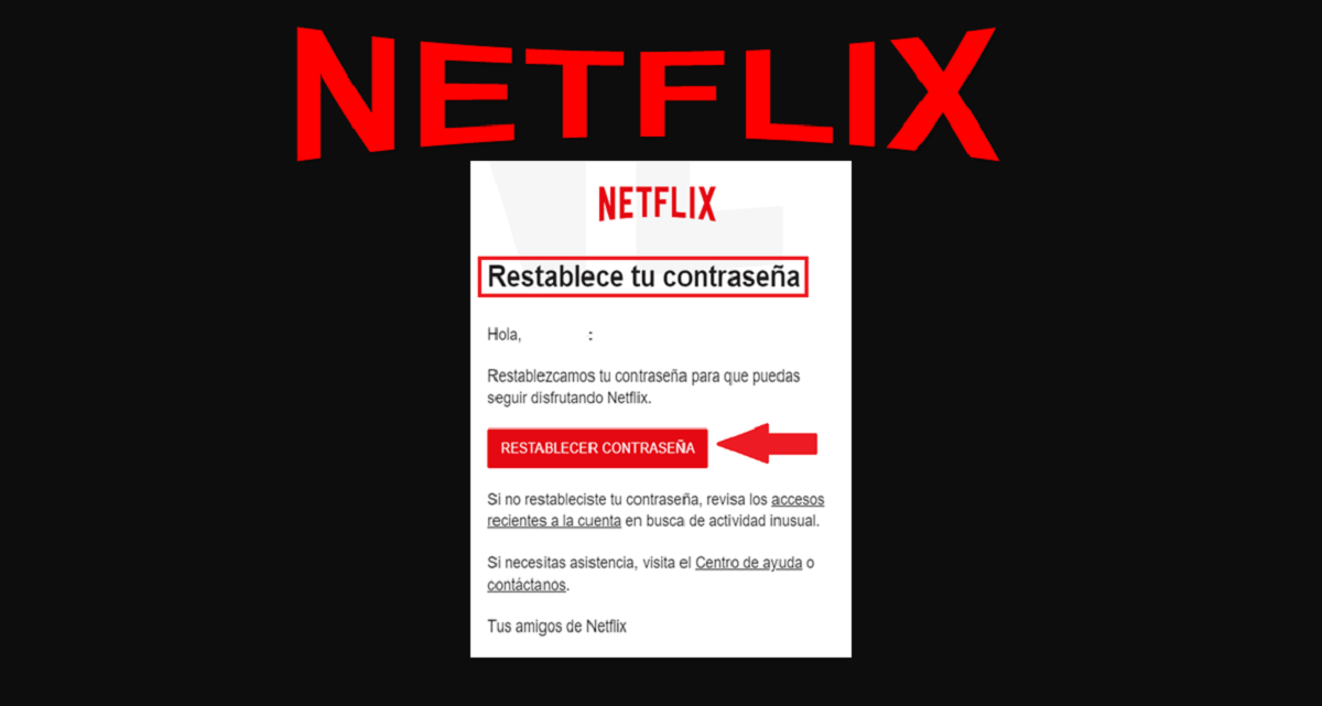 Recuperar cuenta de Netflix