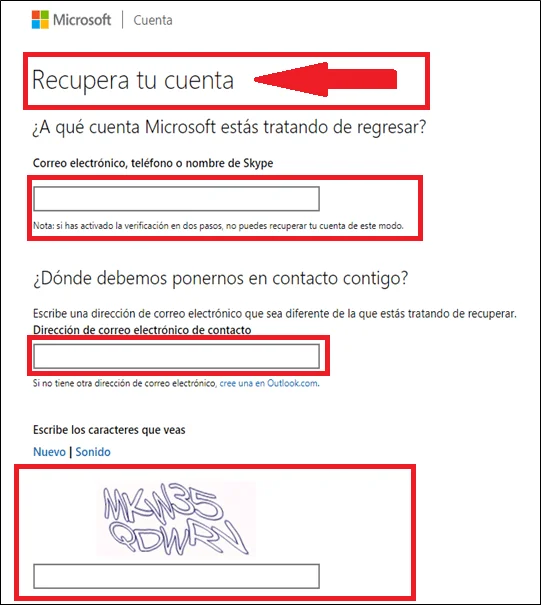 Recuperar una cuenta de Skype 8 Recuperar una cuenta de Skype